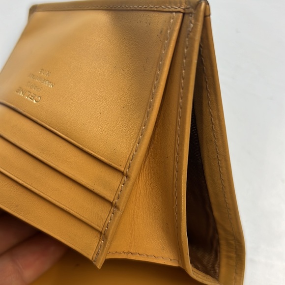 Auth. CELINE Macadam PVC Bifold Wallet Beige Brown Logo Print Canvas Leather - Picture 10 of 17